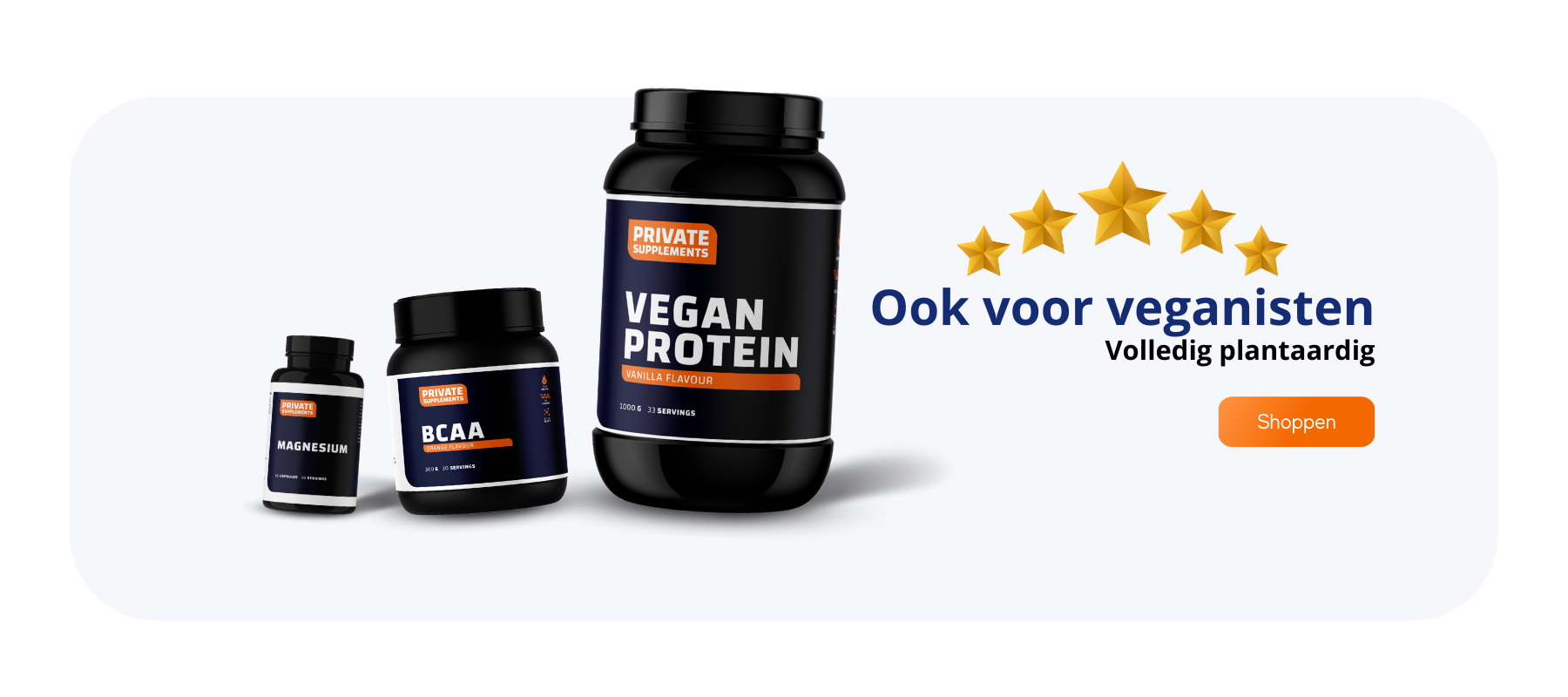 private supplements voedingssupplementen voor veganisten en mensen die plantaardige voeding nemen kopen